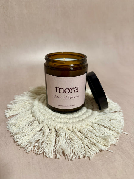 Cedarwood & Jasmine Candle Mora