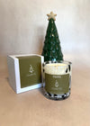 Frosted Fir Candle Mora with Box Green Label